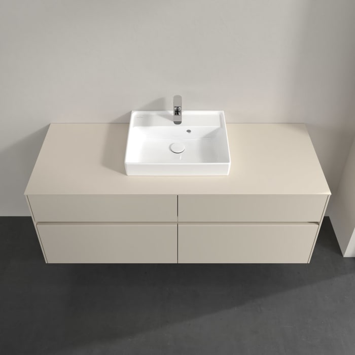 Villeroy & Boch Collaro Waschtischunterschrank 140 x 54,8 cm , mit LED-Beleuchtung, mit 4 Auszügen