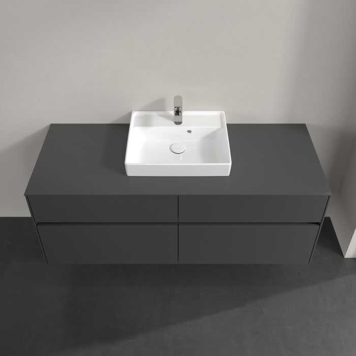 Villeroy & Boch Collaro Waschtischunterschrank 140 x 54,8 cm , mit LED-Beleuchtung, mit 4 Auszügen