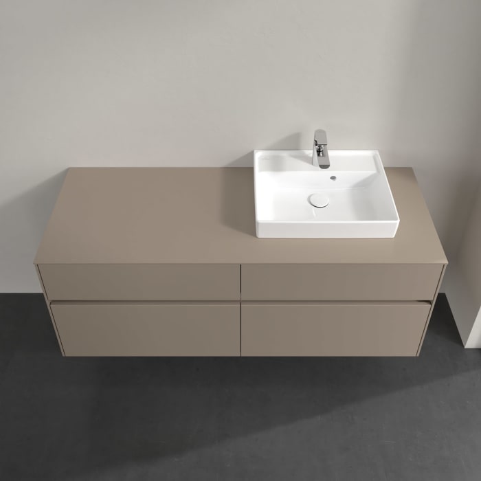 Villeroy & Boch Collaro Waschtischunterschrank 140 x 54,8 cm , mit LED-Beleuchtung, mit 4 Auszügen