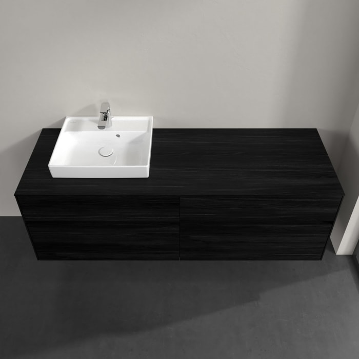 Villeroy & Boch Collaro Waschtischunterschrank 160 x 54,8 cm , mit LED-Beleuchtung, mit 4 Auszügen