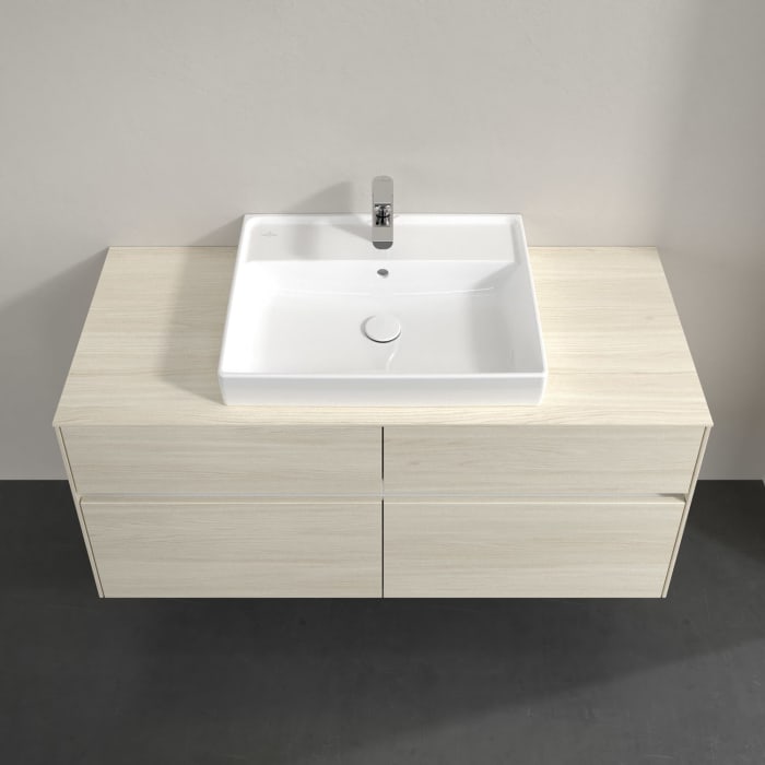 Villeroy & Boch Collaro Waschtischunterschrank 120 x 54,8 cm , mit LED-Beleuchtung, mit 4 Auszügen