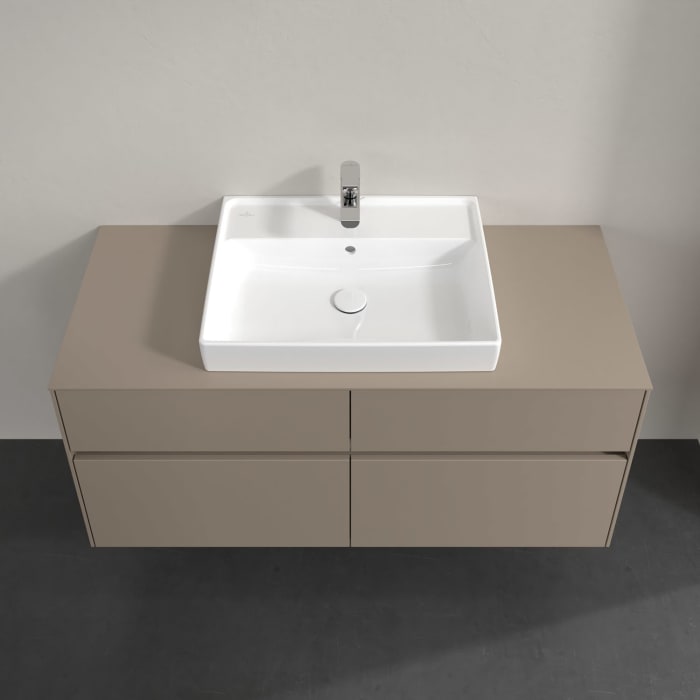 Villeroy & Boch Collaro Waschtischunterschrank 120 x 54,8 cm , mit LED-Beleuchtung, mit 4 Auszügen