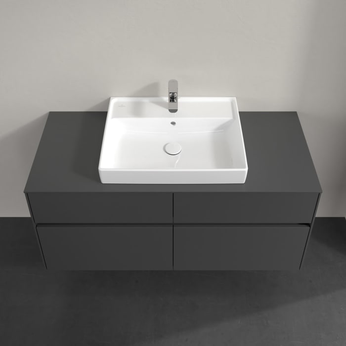 Villeroy & Boch Collaro Waschtischunterschrank 120 x 54,8 cm , mit LED-Beleuchtung, mit 4 Auszügen