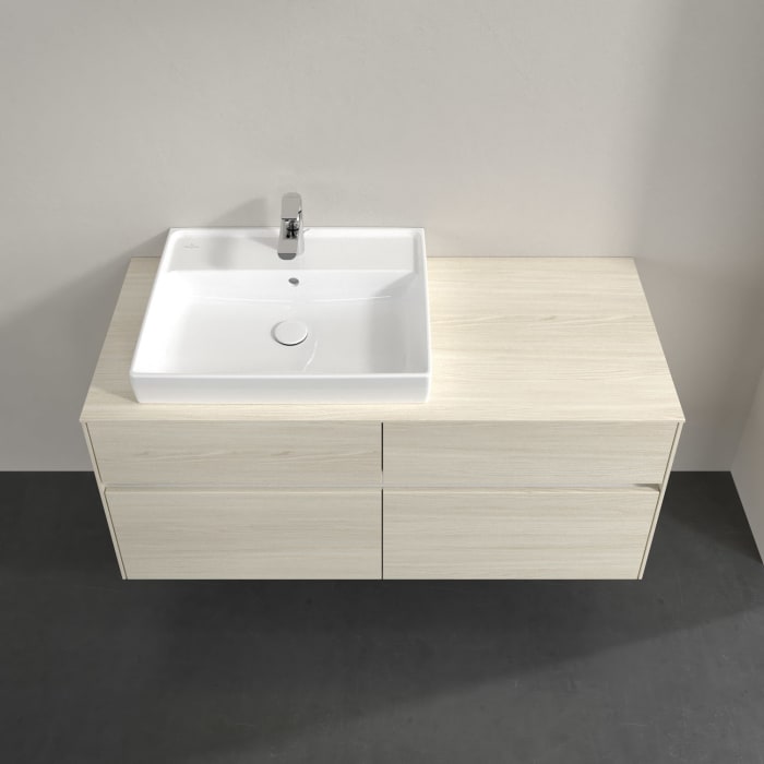 Villeroy & Boch Collaro Waschtischunterschrank 120 x 54,8 cm , mit LED-Beleuchtung, mit 4 Auszügen