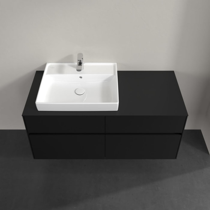 Villeroy & Boch Collaro Waschtischunterschrank 120 x 54,8 cm , mit LED-Beleuchtung, mit 4 Auszügen