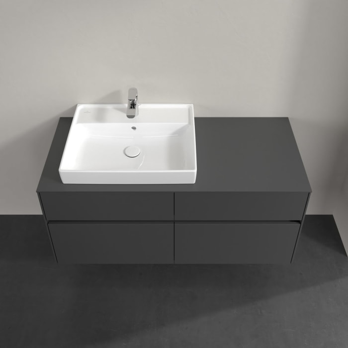 Villeroy & Boch Collaro Waschtischunterschrank 120 x 54,8 cm , mit LED-Beleuchtung, mit 4 Auszügen