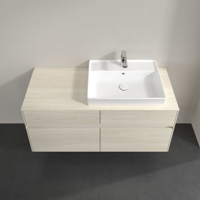 Villeroy & Boch Collaro Waschtischunterschrank 120 x 54,8 cm , mit LED-Beleuchtung, mit 4 Auszügen