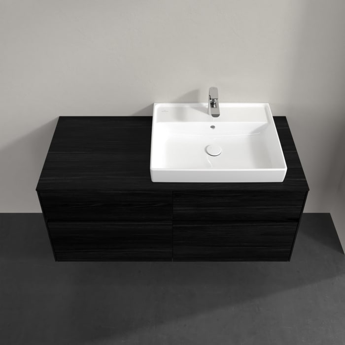 Villeroy & Boch Collaro Waschtischunterschrank 120 x 54,8 cm , mit LED-Beleuchtung, mit 4 Auszügen