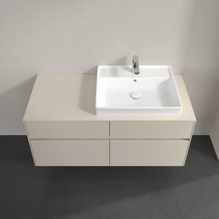 Villeroy & Boch Collaro Waschtischunterschrank 120 x 54,8 cm , mit LED-Beleuchtung, mit 4 Auszügen