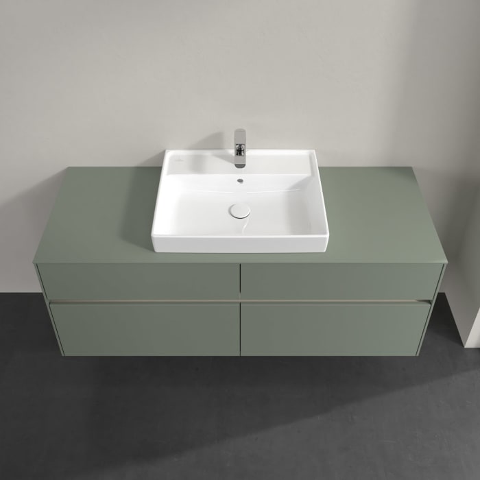 Villeroy & Boch Collaro Waschtischunterschrank 140 x 54,8 cm , mit LED-Beleuchtung, mit 4 Auszügen