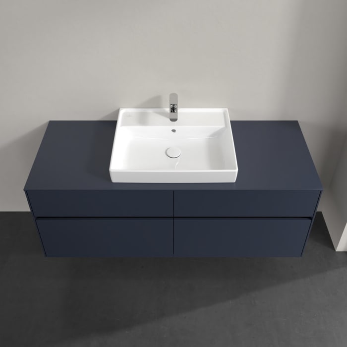 Villeroy & Boch Collaro Waschtischunterschrank 140 x 54,8 cm , mit LED-Beleuchtung, mit 4 Auszügen