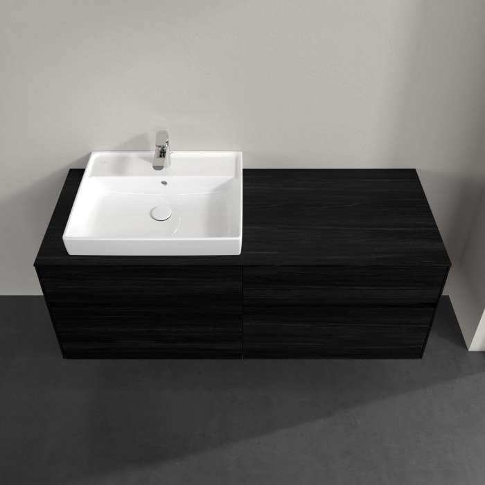 Villeroy & Boch Collaro Waschtischunterschrank 140 x 54,8 cm , mit LED-Beleuchtung, mit 4 Auszügen