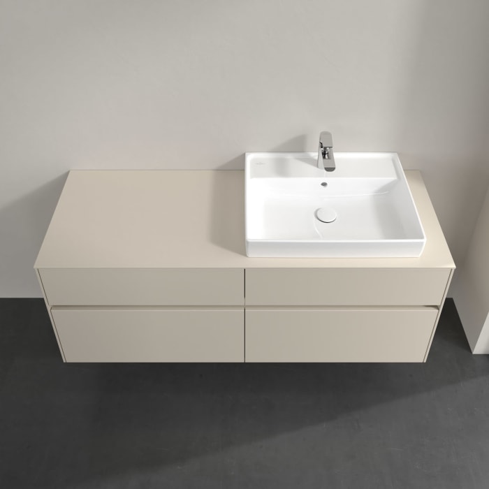 Villeroy & Boch Collaro Waschtischunterschrank 140 x 54,8 cm , mit LED-Beleuchtung, mit 4 Auszügen