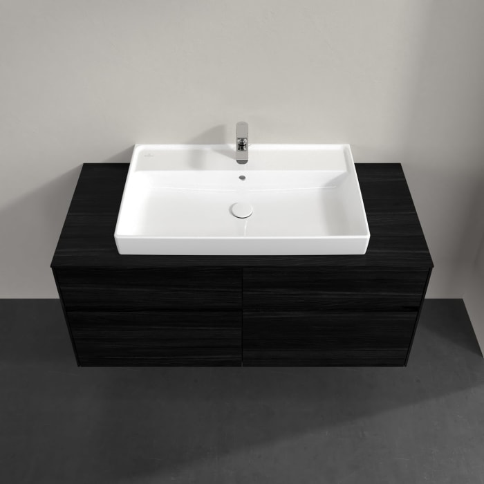 Villeroy & Boch Collaro Waschtischunterschrank 120 x 54,8 cm , mit LED-Beleuchtung, mit 4 Auszügen