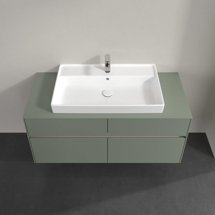 Villeroy & Boch Collaro Waschtischunterschrank 120 x 54,8 cm , mit LED-Beleuchtung, mit 4 Auszügen