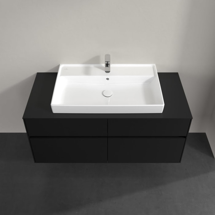 Villeroy & Boch Collaro Waschtischunterschrank 120 x 54,8 cm , mit LED-Beleuchtung, mit 4 Auszügen