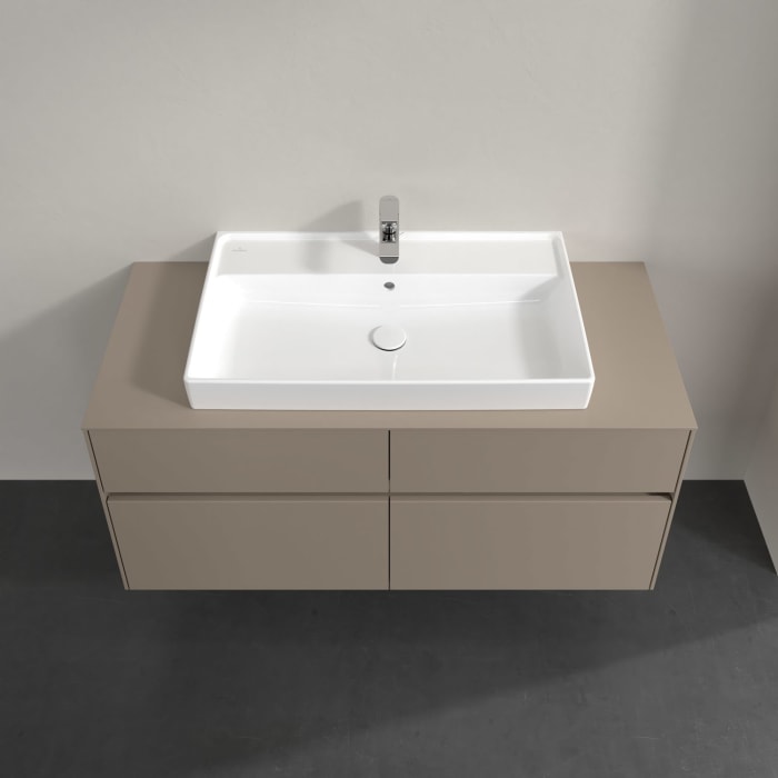 Villeroy & Boch Collaro Waschtischunterschrank 120 x 54,8 cm , mit LED-Beleuchtung, mit 4 Auszügen