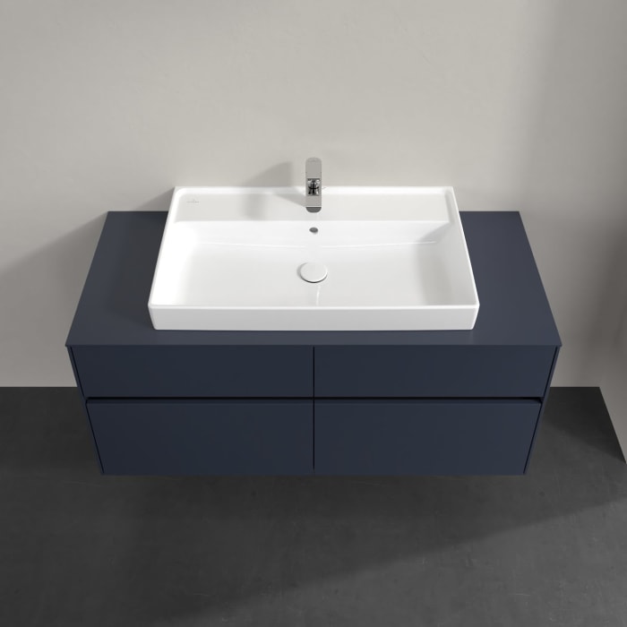 Villeroy & Boch Collaro Waschtischunterschrank 120 x 54,8 cm , mit LED-Beleuchtung, mit 4 Auszügen