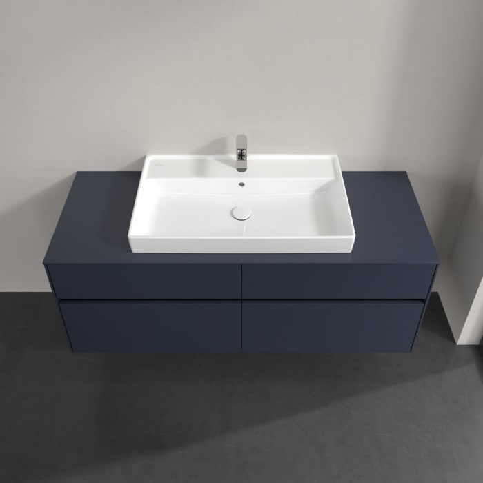 Villeroy & Boch Collaro Waschtischunterschrank 140 x 54,8 cm , mit LED-Beleuchtung, mit 4 Auszügen