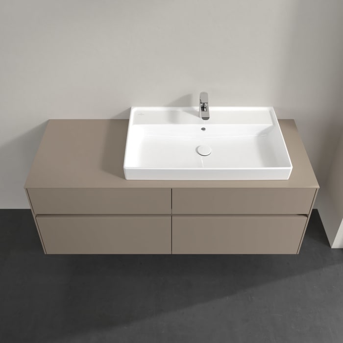 Villeroy & Boch Collaro Waschtischunterschrank 140 x 54,8 cm , mit LED-Beleuchtung, mit 4 Auszügen