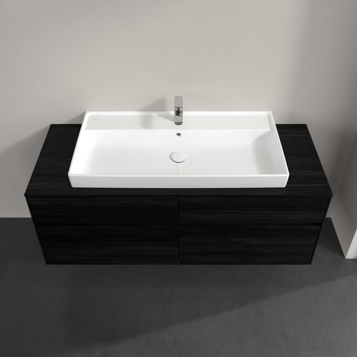 Villeroy & Boch Collaro Waschtischunterschrank 140 x 54,8 cm , mit LED-Beleuchtung, mit 4 Auszügen