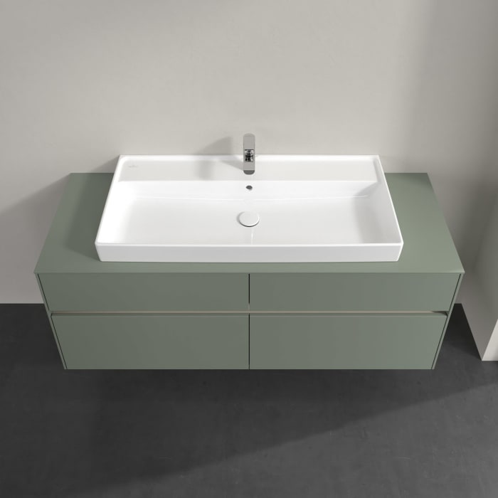 Villeroy & Boch Collaro Waschtischunterschrank 140 x 54,8 cm , mit LED-Beleuchtung, mit 4 Auszügen