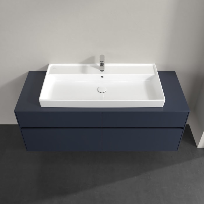 Villeroy & Boch Collaro Waschtischunterschrank 140 x 54,8 cm , mit LED-Beleuchtung, mit 4 Auszügen