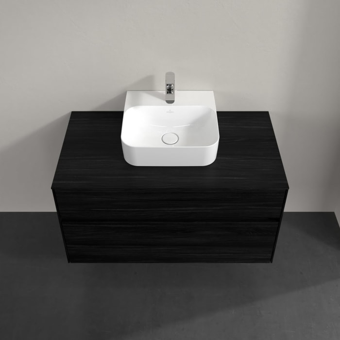 Villeroy & Boch Collaro Waschtischunterschrank 100 x 54,8 cm , mit LED-Beleuchtung, mit 2 Auszügen