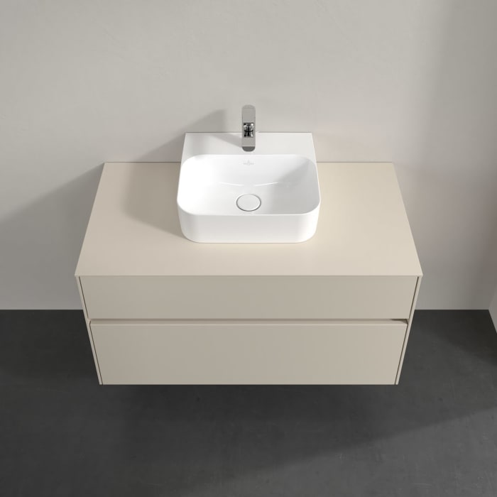 Villeroy & Boch Collaro Waschtischunterschrank 100 x 54,8 cm , mit LED-Beleuchtung, mit 2 Auszügen