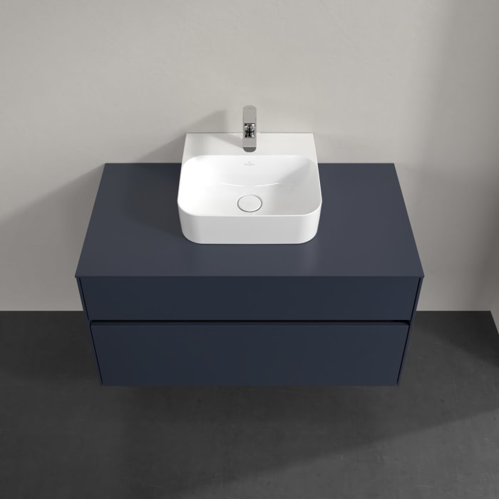 Villeroy & Boch Collaro Waschtischunterschrank 100 x 54,8 cm , mit LED-Beleuchtung, mit 2 Auszügen