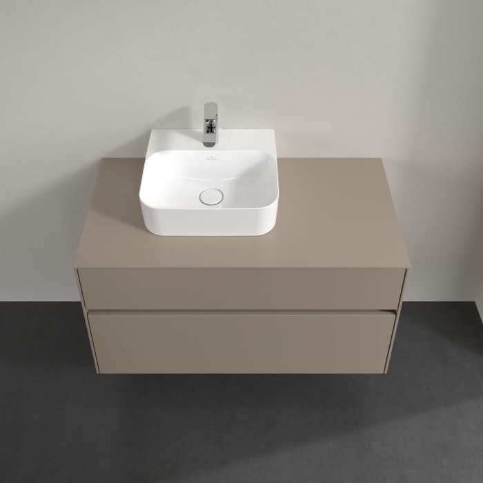 Villeroy & Boch Collaro Waschtischunterschrank 100 x 54,8 cm , mit LED-Beleuchtung, mit 2 Auszügen