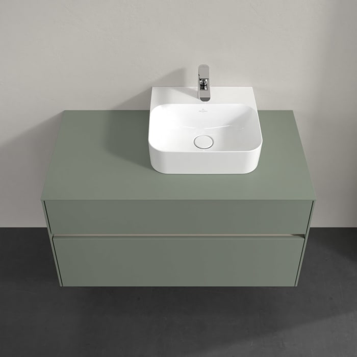 Villeroy & Boch Collaro Waschtischunterschrank 100 x 54,8 cm , mit LED-Beleuchtung, mit 2 Auszügen