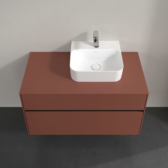 Villeroy & Boch Collaro Waschtischunterschrank 100 x 54,8 cm , mit LED-Beleuchtung, mit 2 Auszügen