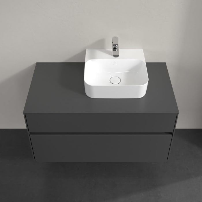 Villeroy & Boch Collaro Waschtischunterschrank 100 x 54,8 cm , mit LED-Beleuchtung, mit 2 Auszügen