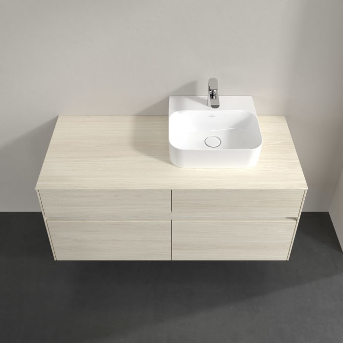 Villeroy & Boch Collaro Waschtischunterschrank 120 x 54,8 cm , mit LED-Beleuchtung, mit 4 Auszügen