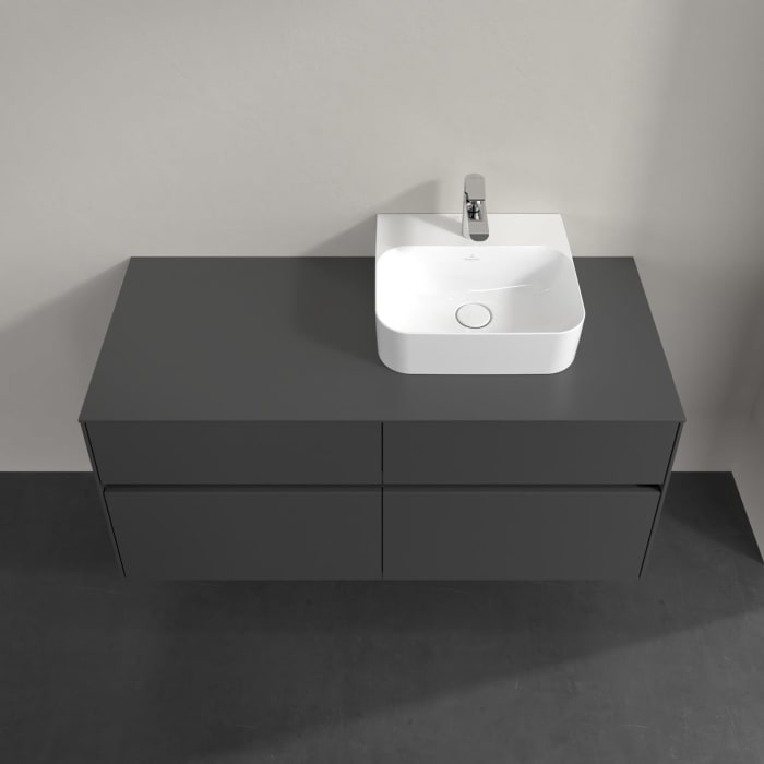 Villeroy & Boch Collaro Waschtischunterschrank 120 x 54,8 cm , mit LED-Beleuchtung, mit 4 Auszügen