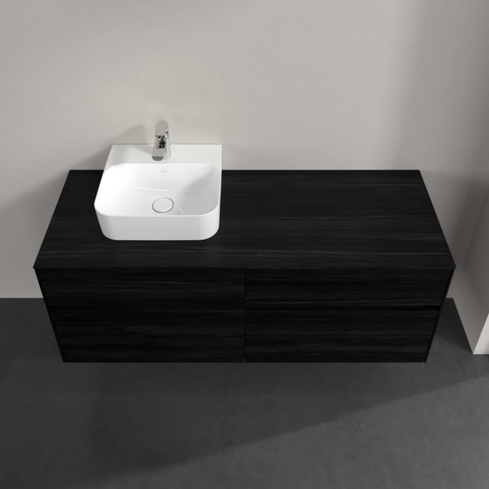 Villeroy & Boch Collaro Waschtischunterschrank 140 x 54,8 cm , mit LED-Beleuchtung, mit 4 Auszügen