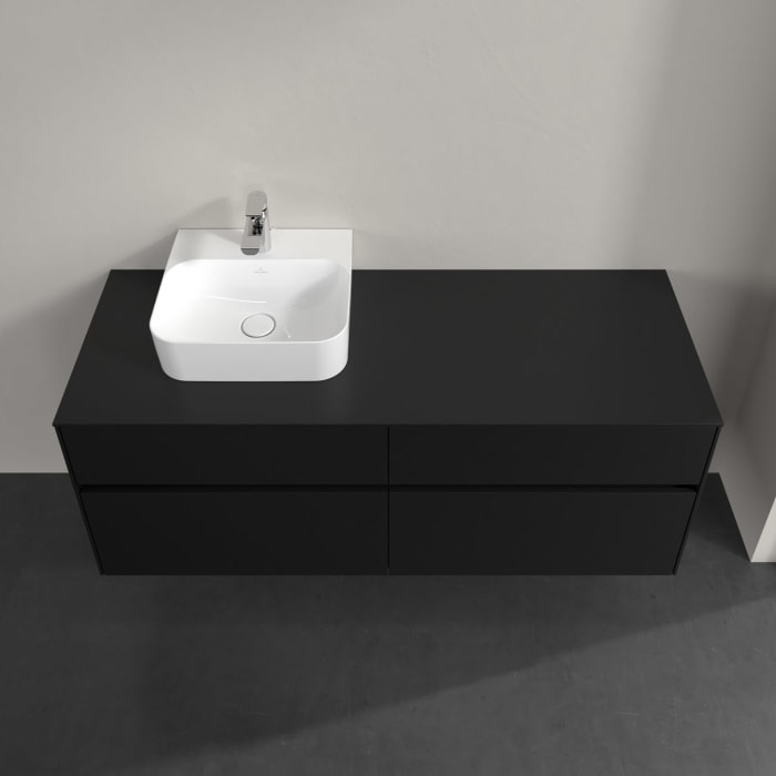 Villeroy & Boch Collaro Waschtischunterschrank 140 x 54,8 cm , mit LED-Beleuchtung, mit 4 Auszügen