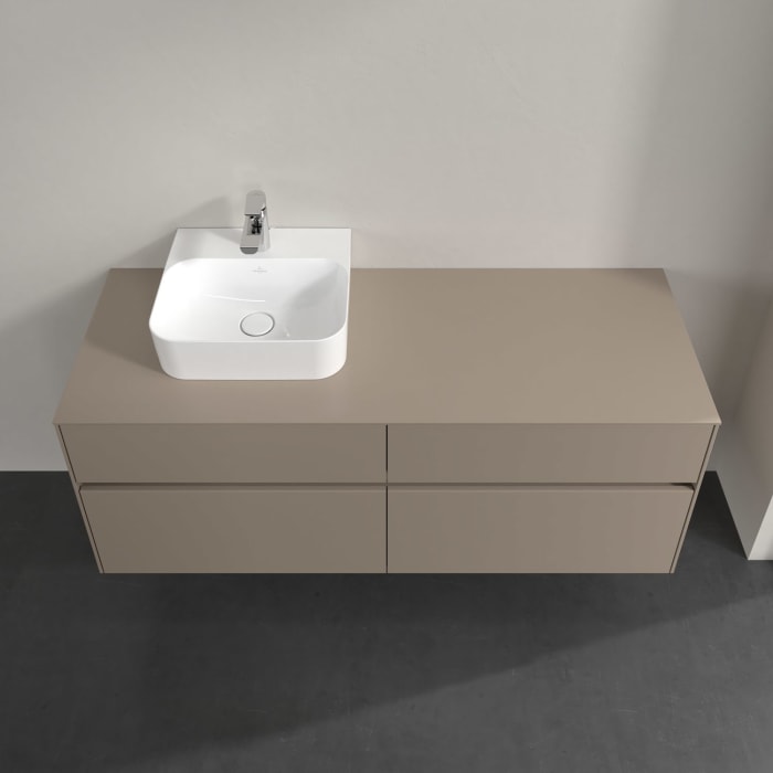 Villeroy & Boch Collaro Waschtischunterschrank 140 x 54,8 cm , mit LED-Beleuchtung, mit 4 Auszügen