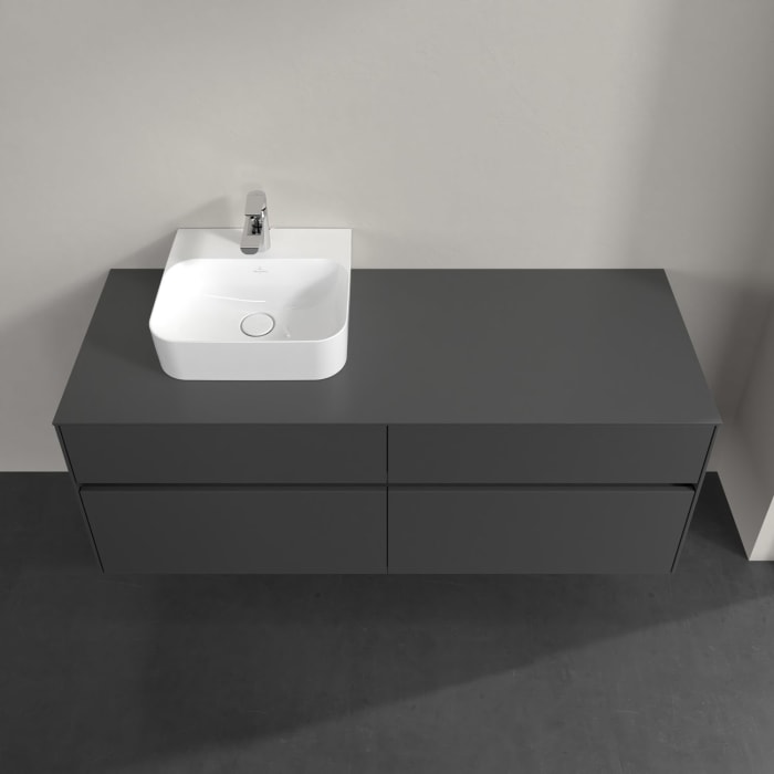 Villeroy & Boch Collaro Waschtischunterschrank 140 x 54,8 cm , mit LED-Beleuchtung, mit 4 Auszügen