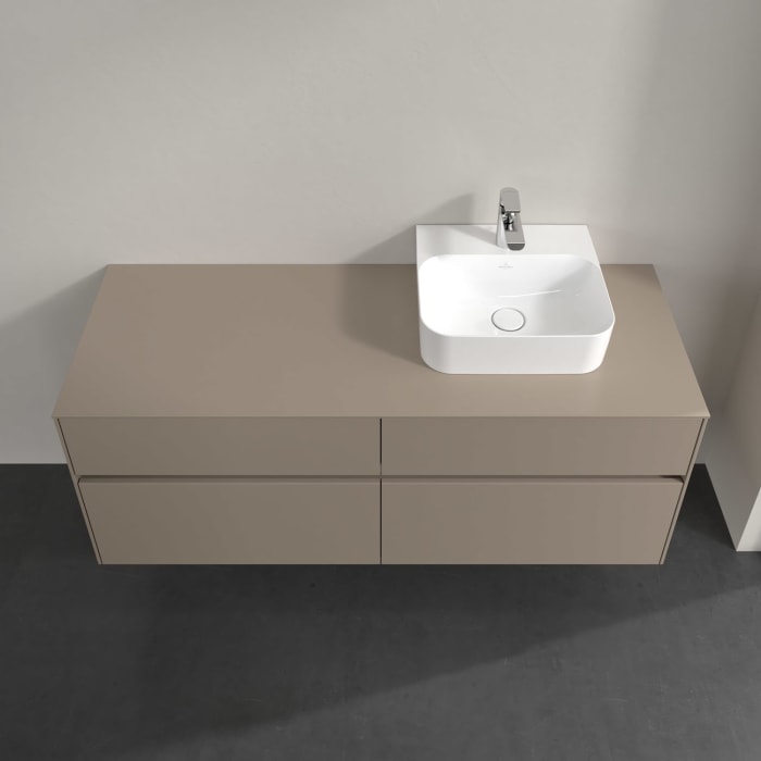 Villeroy & Boch Collaro Waschtischunterschrank 140 x 54,8 cm , mit LED-Beleuchtung, mit 4 Auszügen