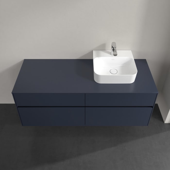 Villeroy & Boch Collaro Waschtischunterschrank 140 x 54,8 cm , mit LED-Beleuchtung, mit 4 Auszügen