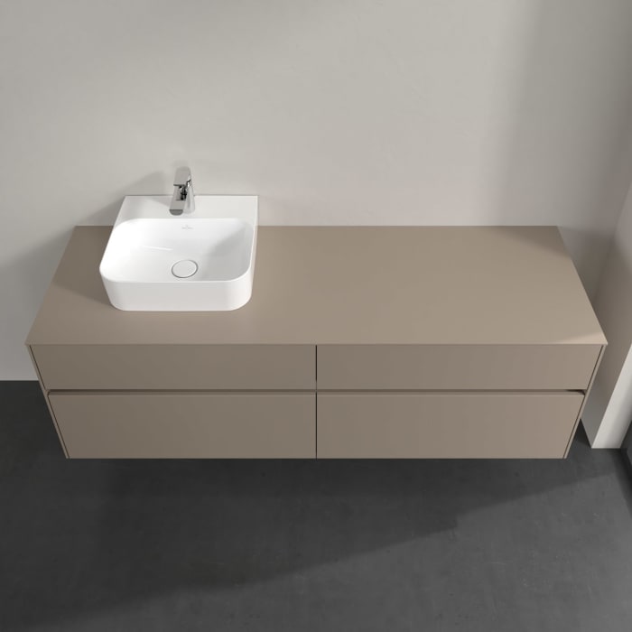 Villeroy & Boch Collaro Waschtischunterschrank 160 x 54,8 cm , mit LED-Beleuchtung, mit 4 Auszügen