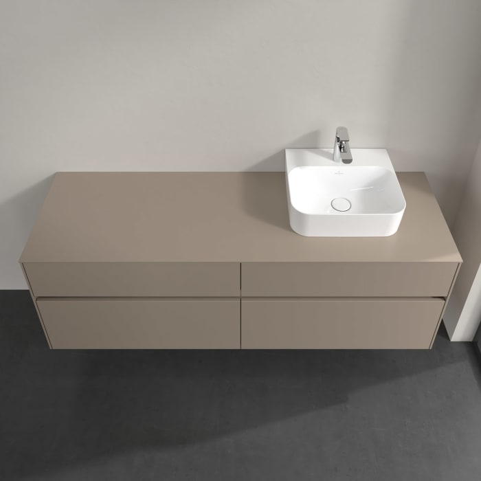 Villeroy & Boch Collaro Waschtischunterschrank 160 x 54,8 cm , mit LED-Beleuchtung, mit 4 Auszügen