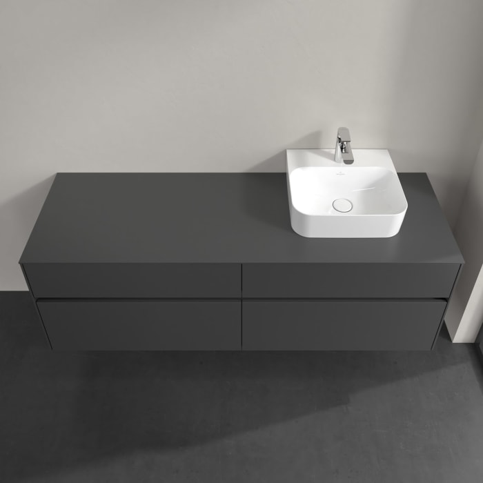 Villeroy & Boch Collaro Waschtischunterschrank 160 x 54,8 cm , mit LED-Beleuchtung, mit 4 Auszügen