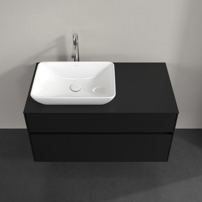 Villeroy & Boch Collaro Waschtischunterschrank 100 x 54,8 cm , mit LED-Beleuchtung, mit 2 Auszügen