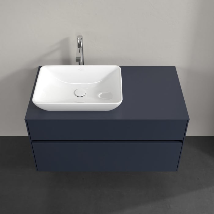 Villeroy & Boch Collaro Waschtischunterschrank 100 x 54,8 cm , mit LED-Beleuchtung, mit 2 Auszügen