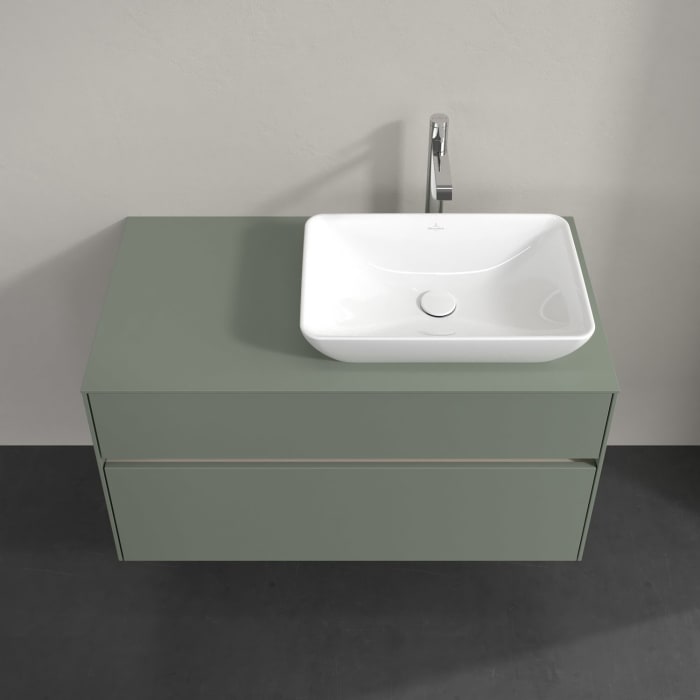 Villeroy & Boch Collaro Waschtischunterschrank 100 x 54,8 cm , mit LED-Beleuchtung, mit 2 Auszügen