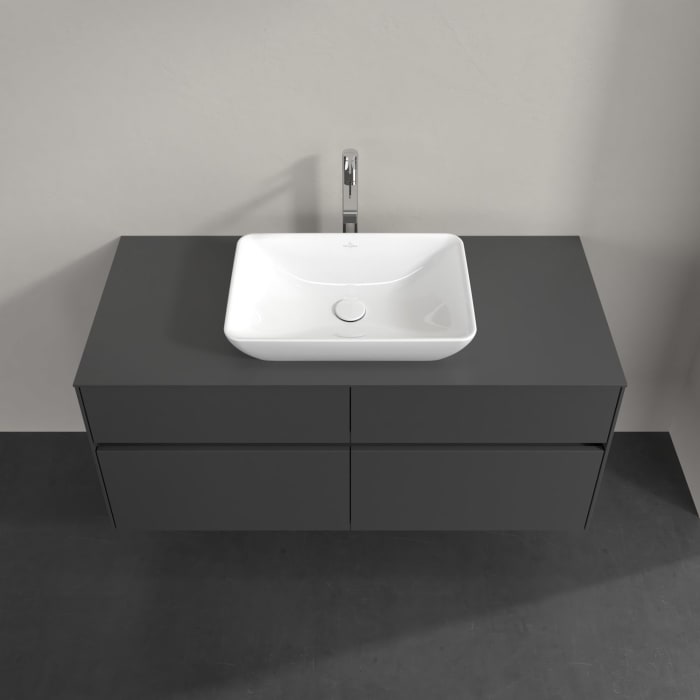 Villeroy & Boch Collaro Waschtischunterschrank 120 x 54,8 cm , mit LED-Beleuchtung, mit 4 Auszügen