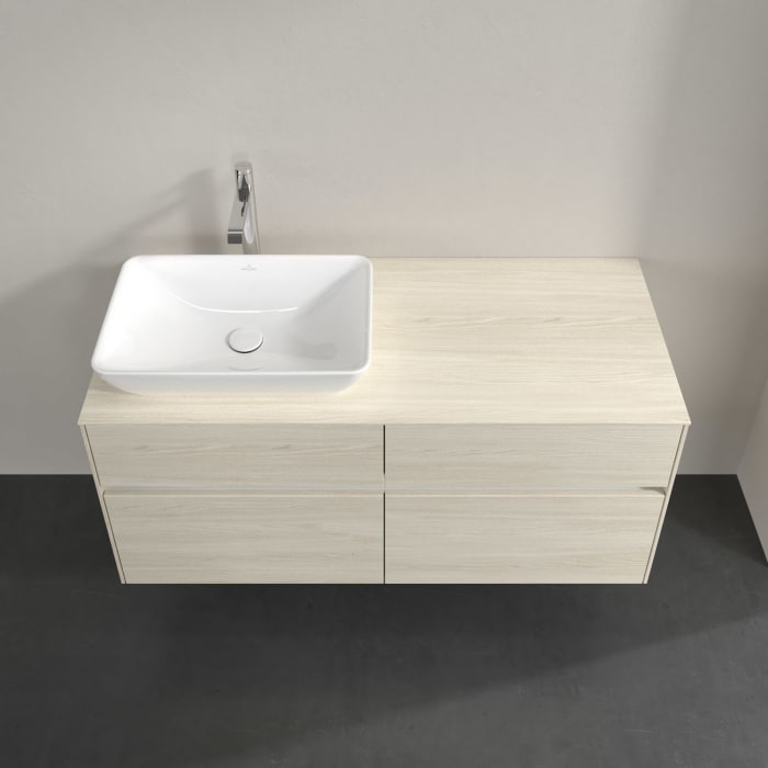 Villeroy & Boch Collaro Waschtischunterschrank 120 x 54,8 cm , mit LED-Beleuchtung, mit 4 Auszügen